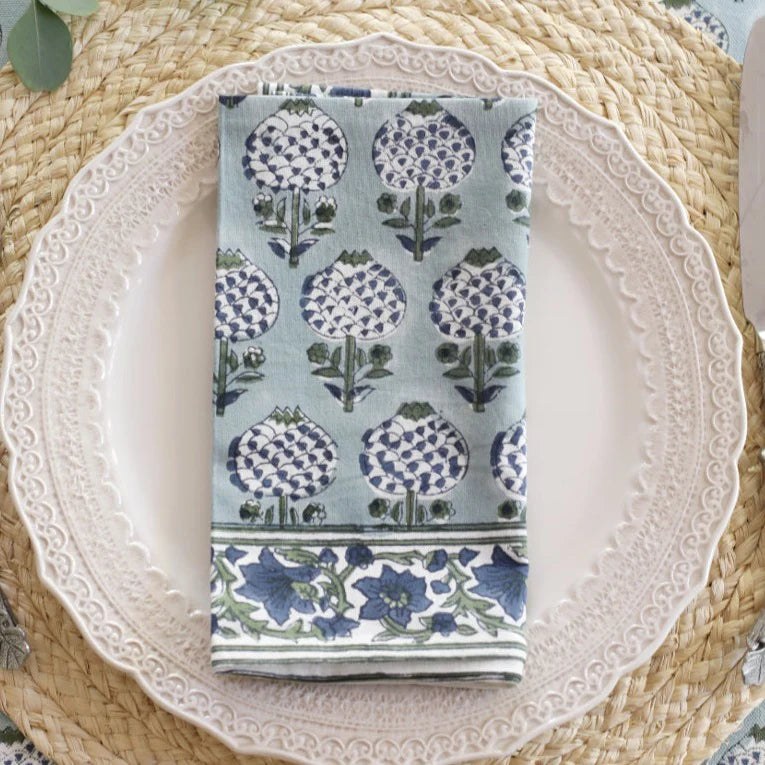 Granada Stone Blue Napkins Set of Four