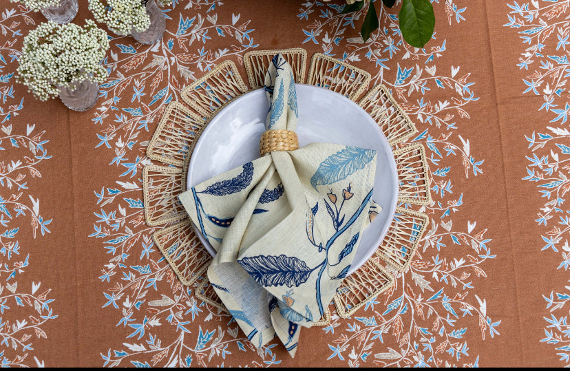 Tuileries Lapis Napkin Set of Four