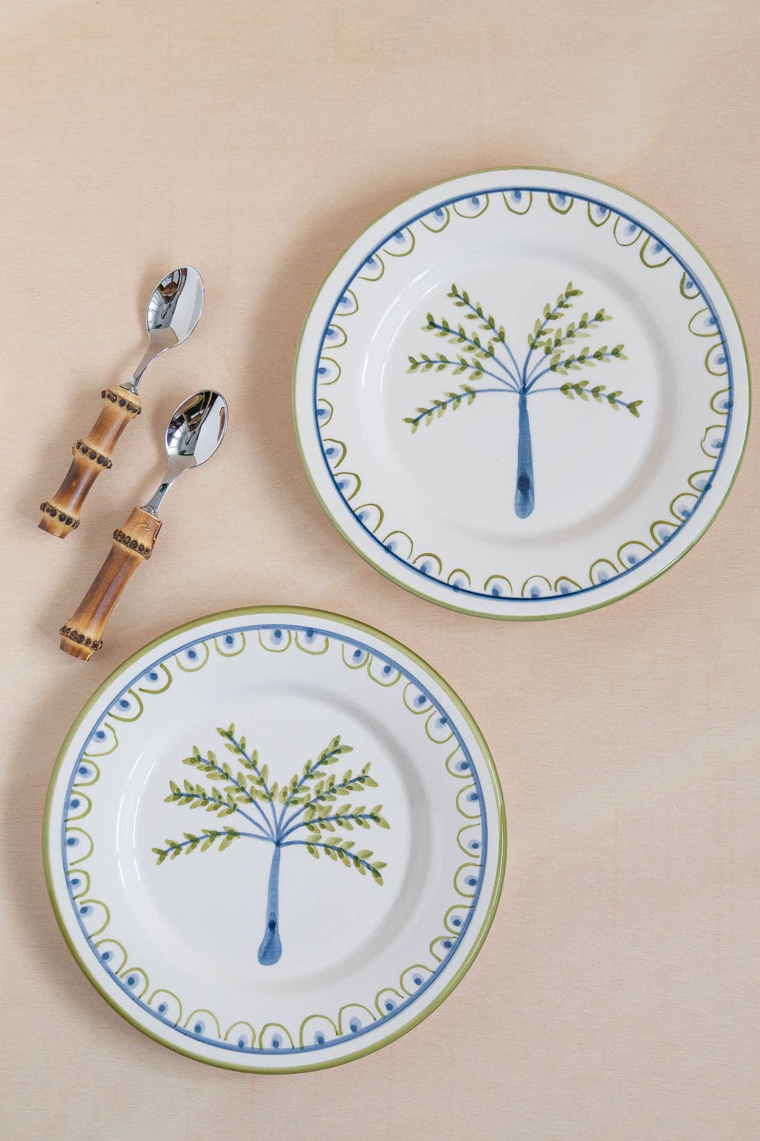 Coqueiro Hand-Painted Dessert Plate