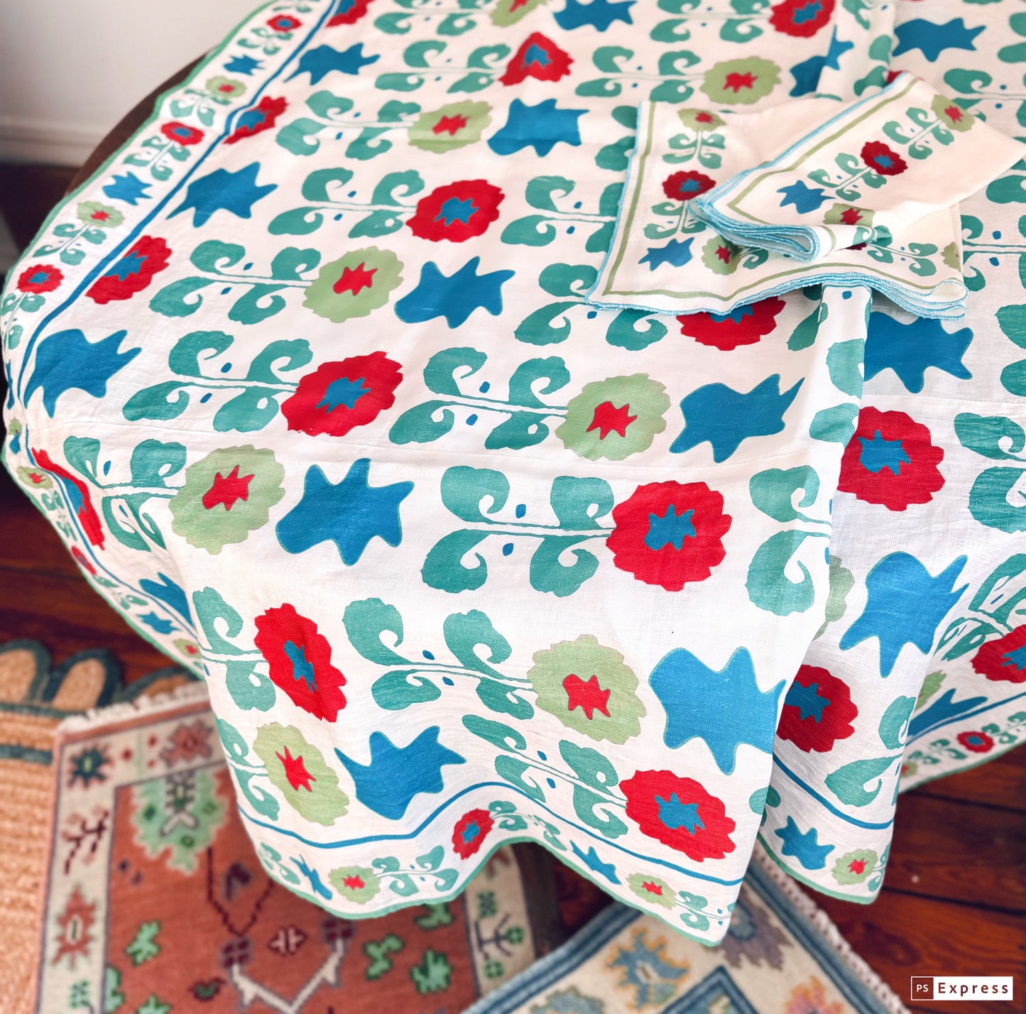 Diamond Suzani 60" Round Tablecloth