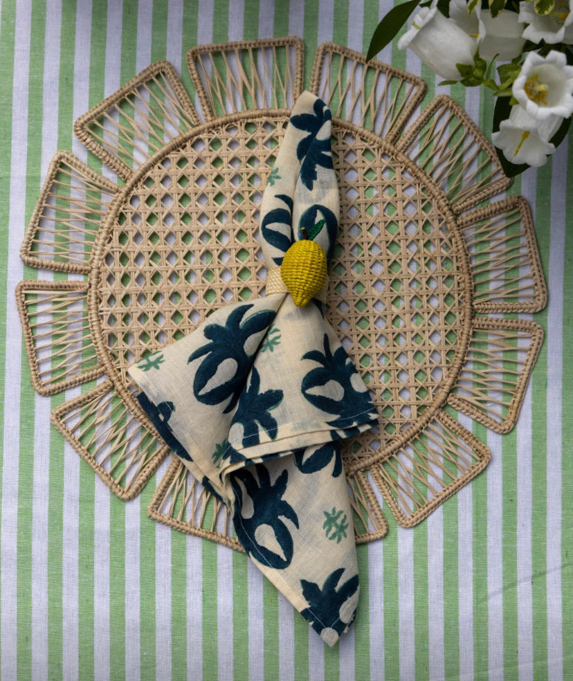 Prytania Table Napkin in Cobalt, Set of 4