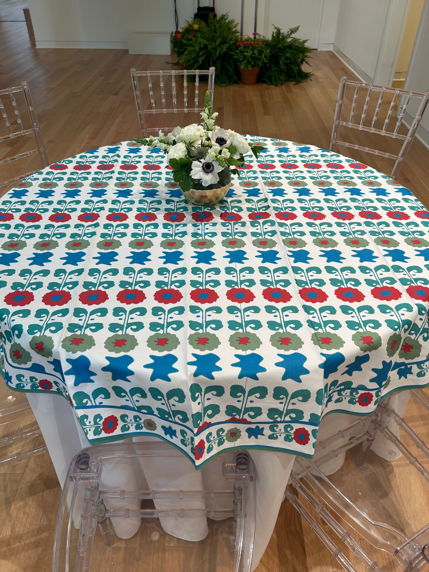 Diamond Suzani 60" Round Tablecloth
