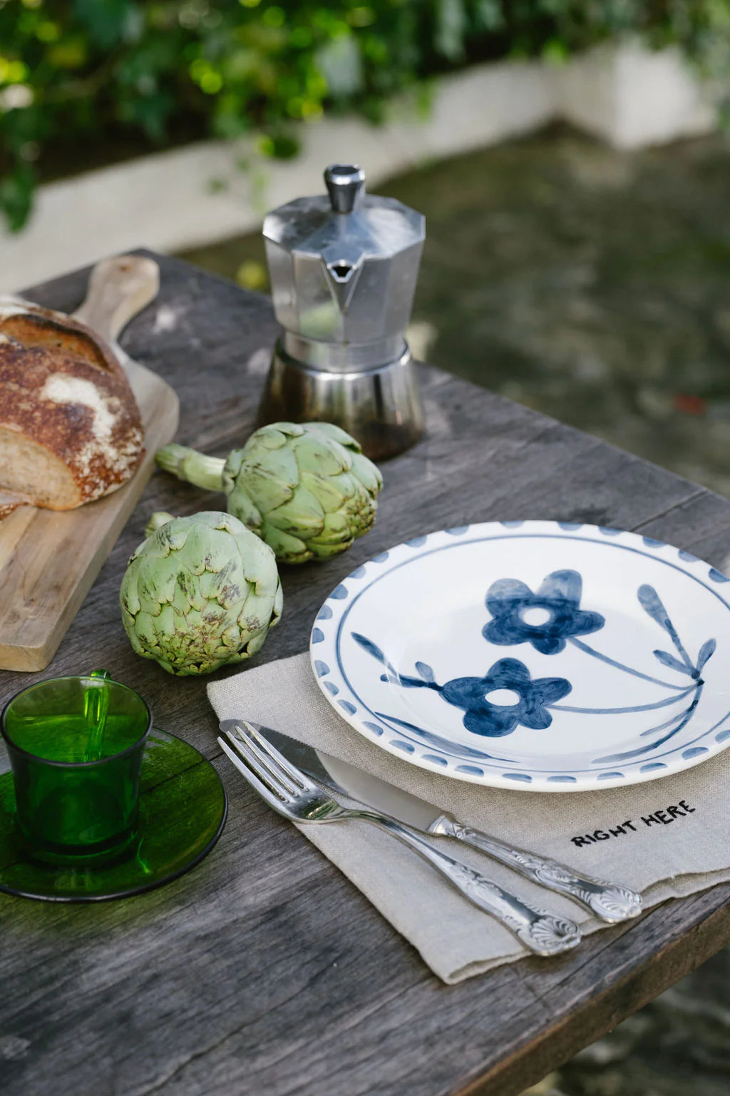 Garden Party Ceramic Dessert Plate