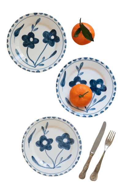 Garden Party Ceramic Dessert Plate
