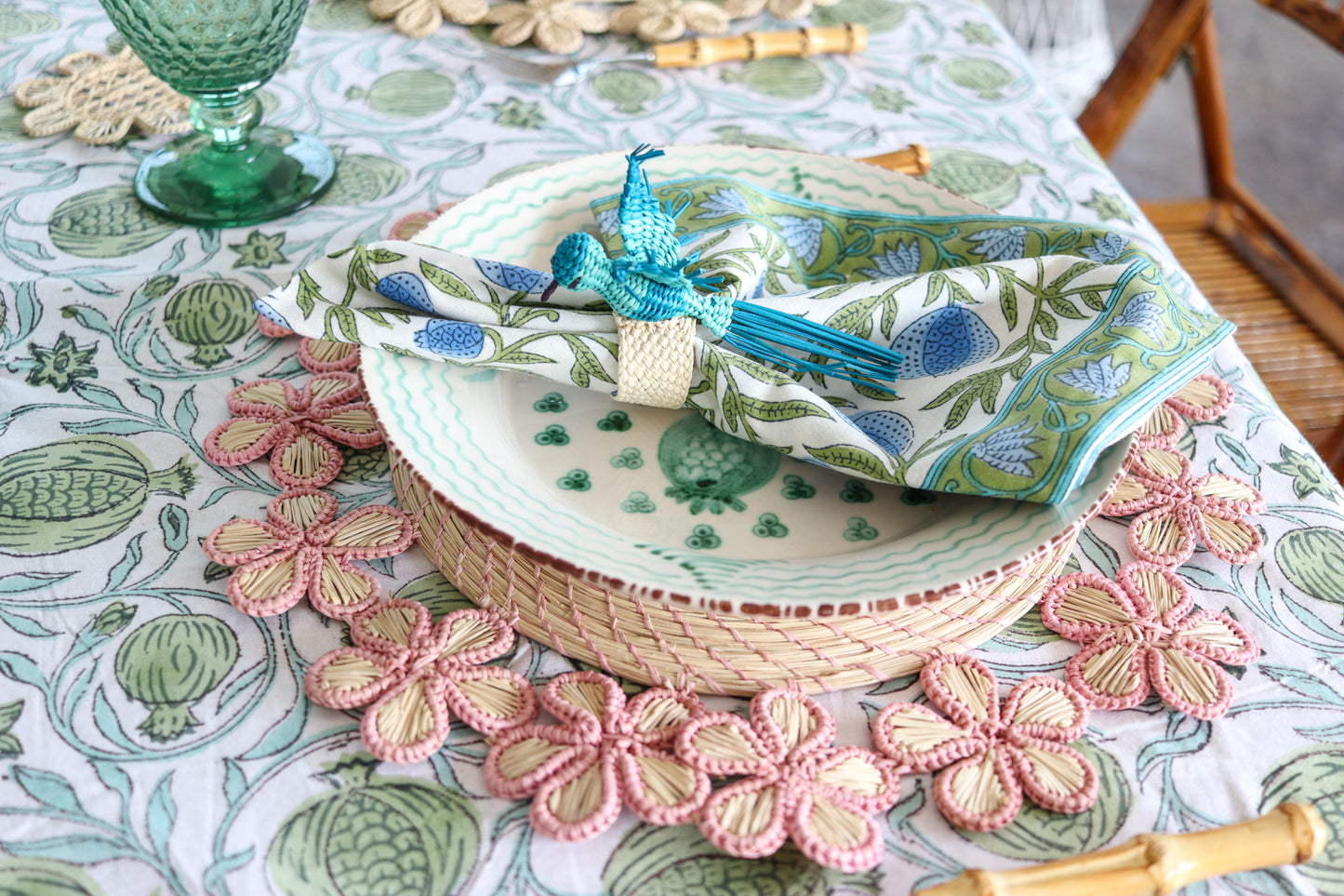 Zazu the Hummingbird Napkin Set of Two