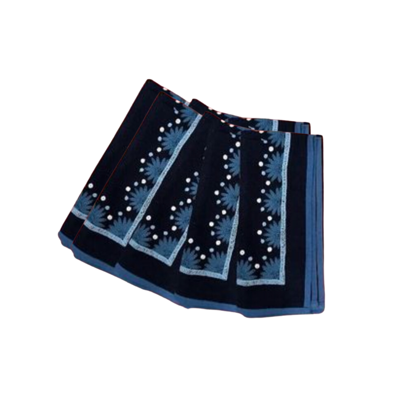 Starburst Embroidered Napkins, Set of Four