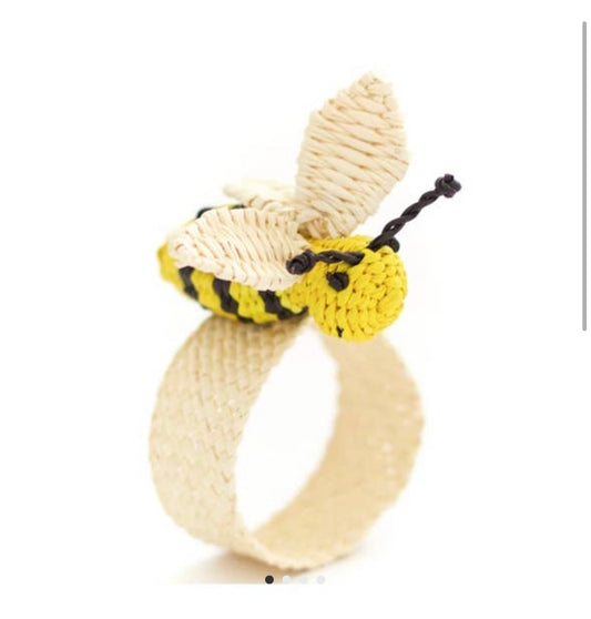 Boss the Bee Napkin Ring, Set of 2